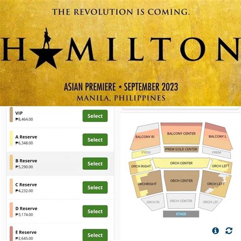 How to Get Hamilton Manila Tickets .
